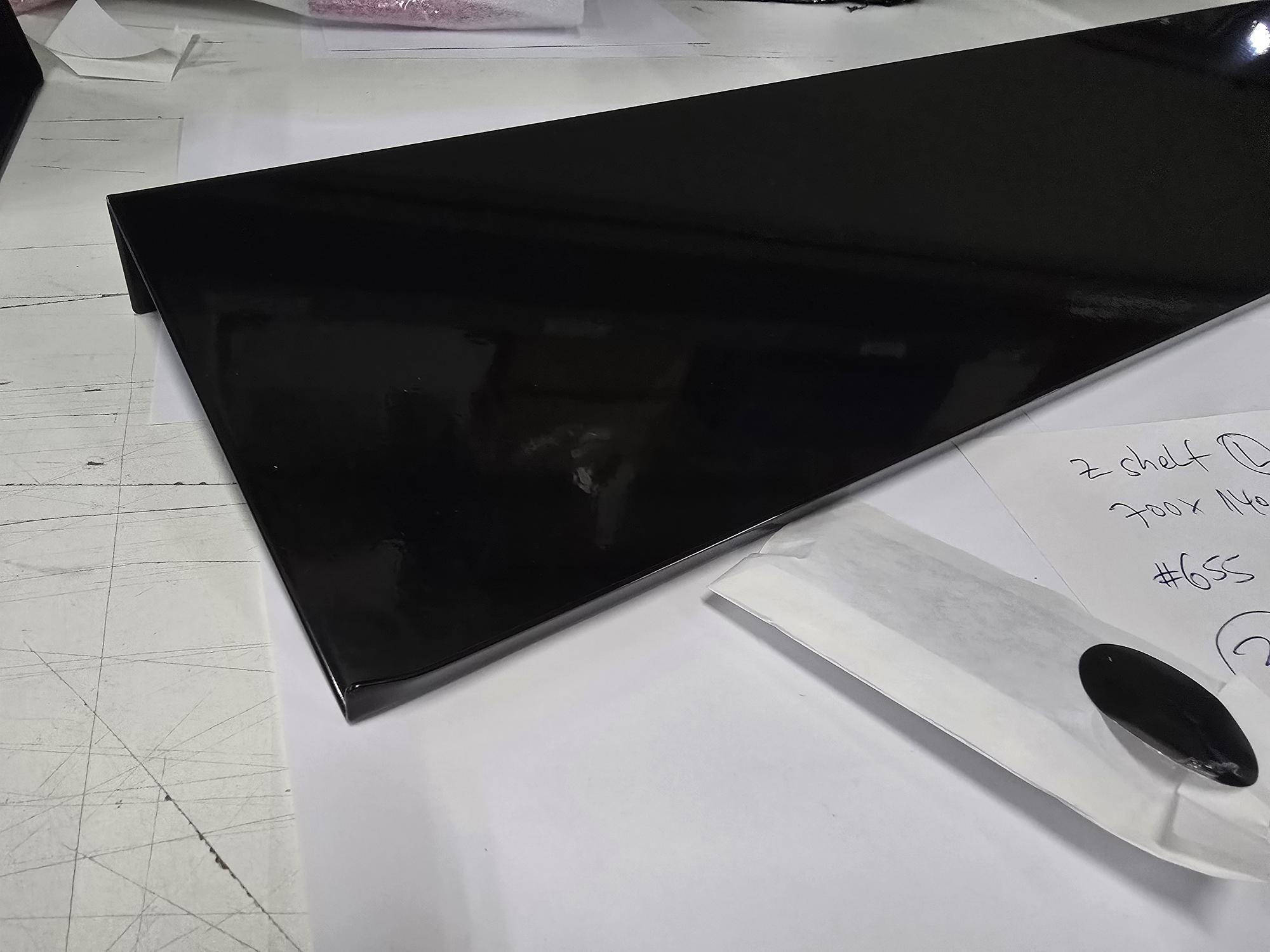 Shelf Large Steel Powder-coated Black 6