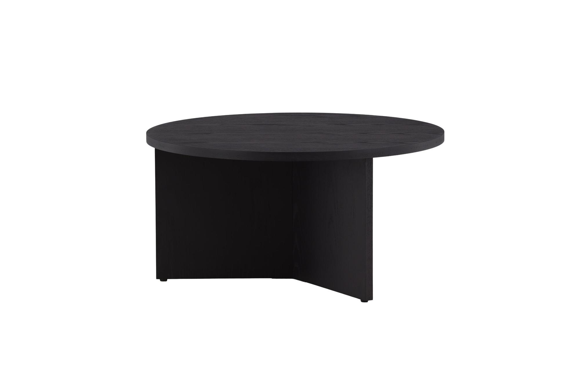 Saltö Sofatisch Holz Schwarz Ø65cm 2