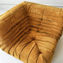 Togo Ecksofa Cord Sandbraun 1