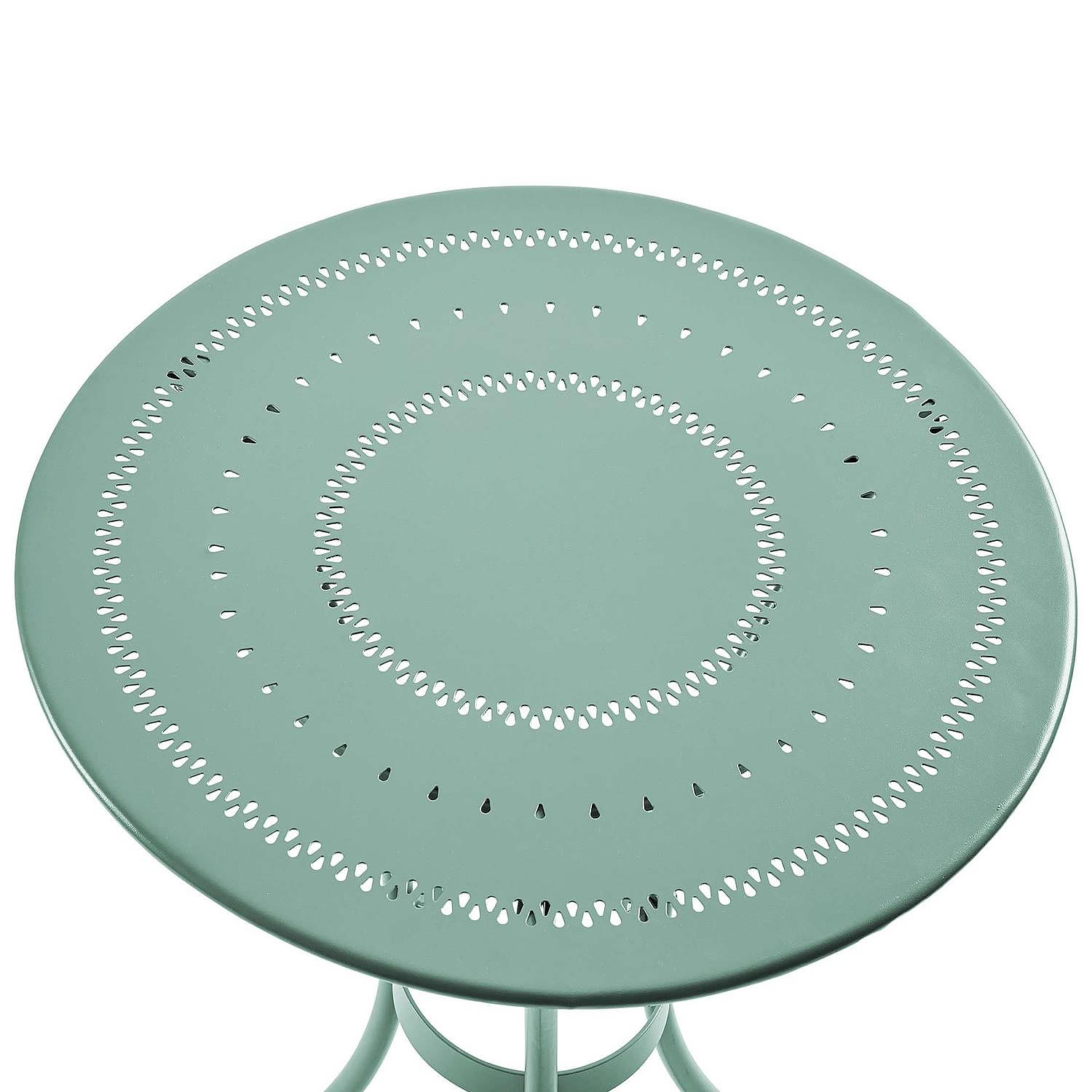 CENTURY Gartentisch Eisen Grün 58cm 3