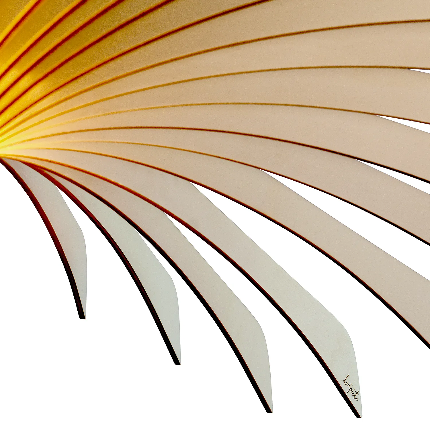 Aigle Pendelleuchte Holz Weiß 100cm 7