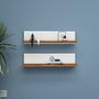 Shelf Mensola a muro Impiallacciatura in legno Bianco 3