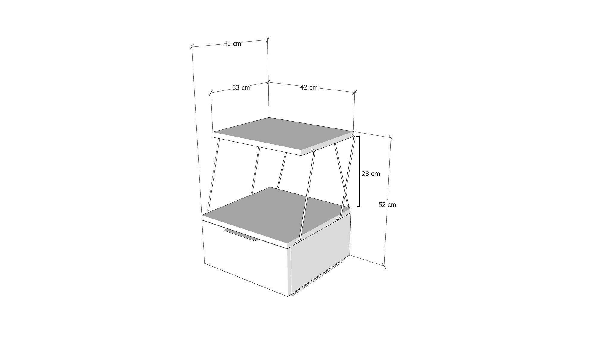 Tekoba Nachttisch Holz Pine 4