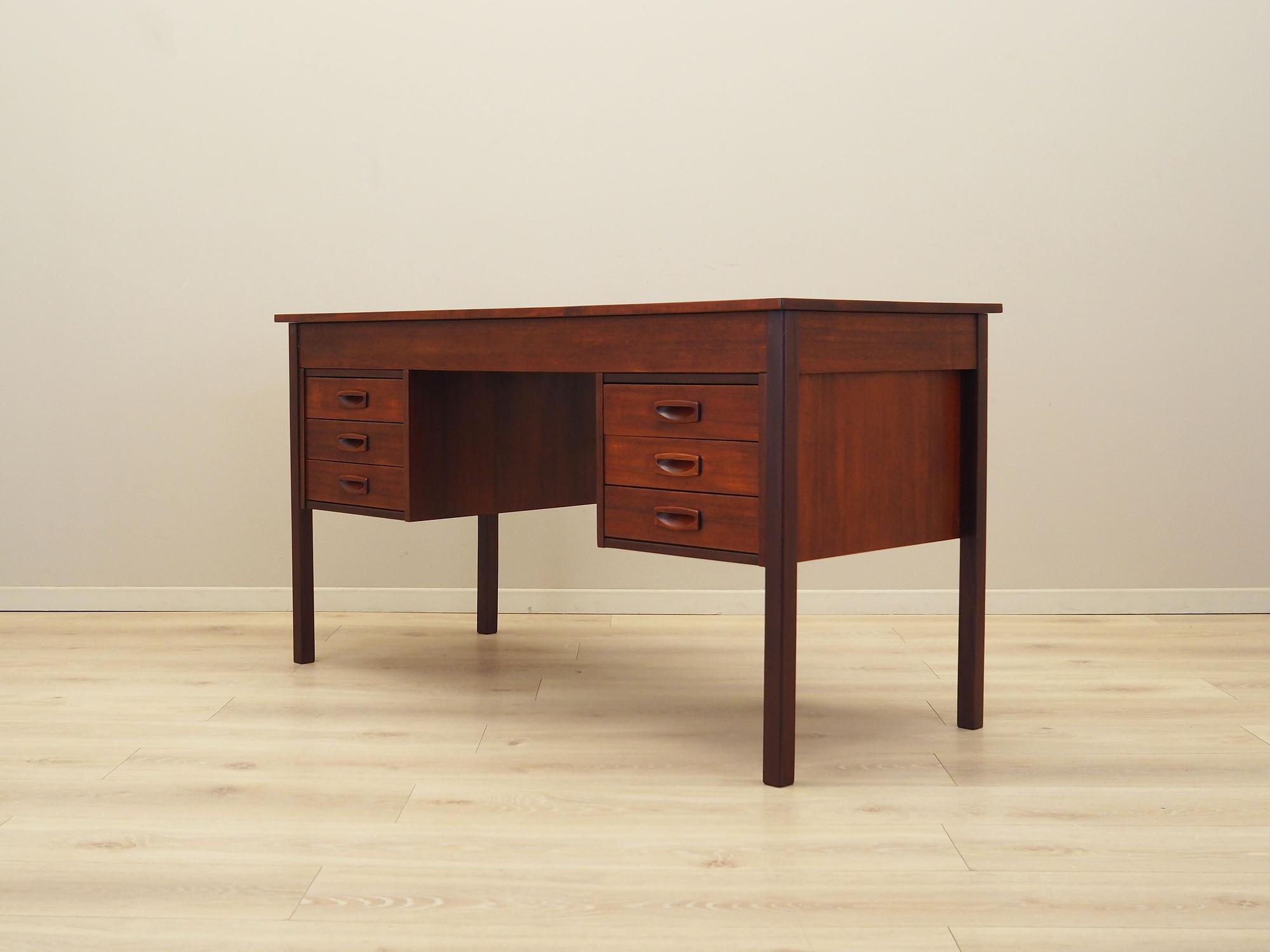 Schreibtisch Teakholz 1970er Jahre 6