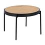 Couchtisch Rattan Edelstahl Braun 0