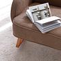 Yoko Armchair Velvet Brown 4