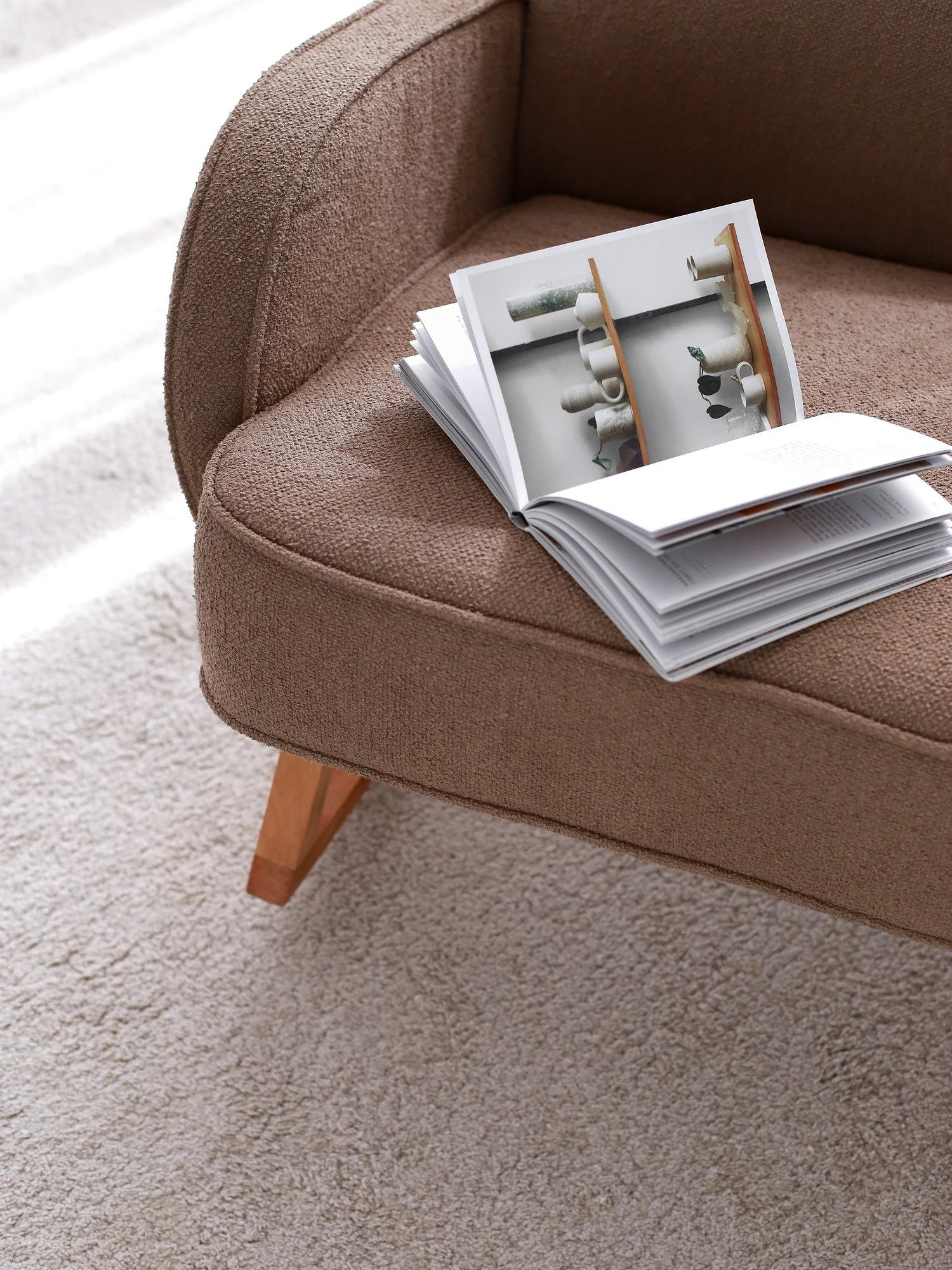 Yoko Armchair Velvet Brown 4