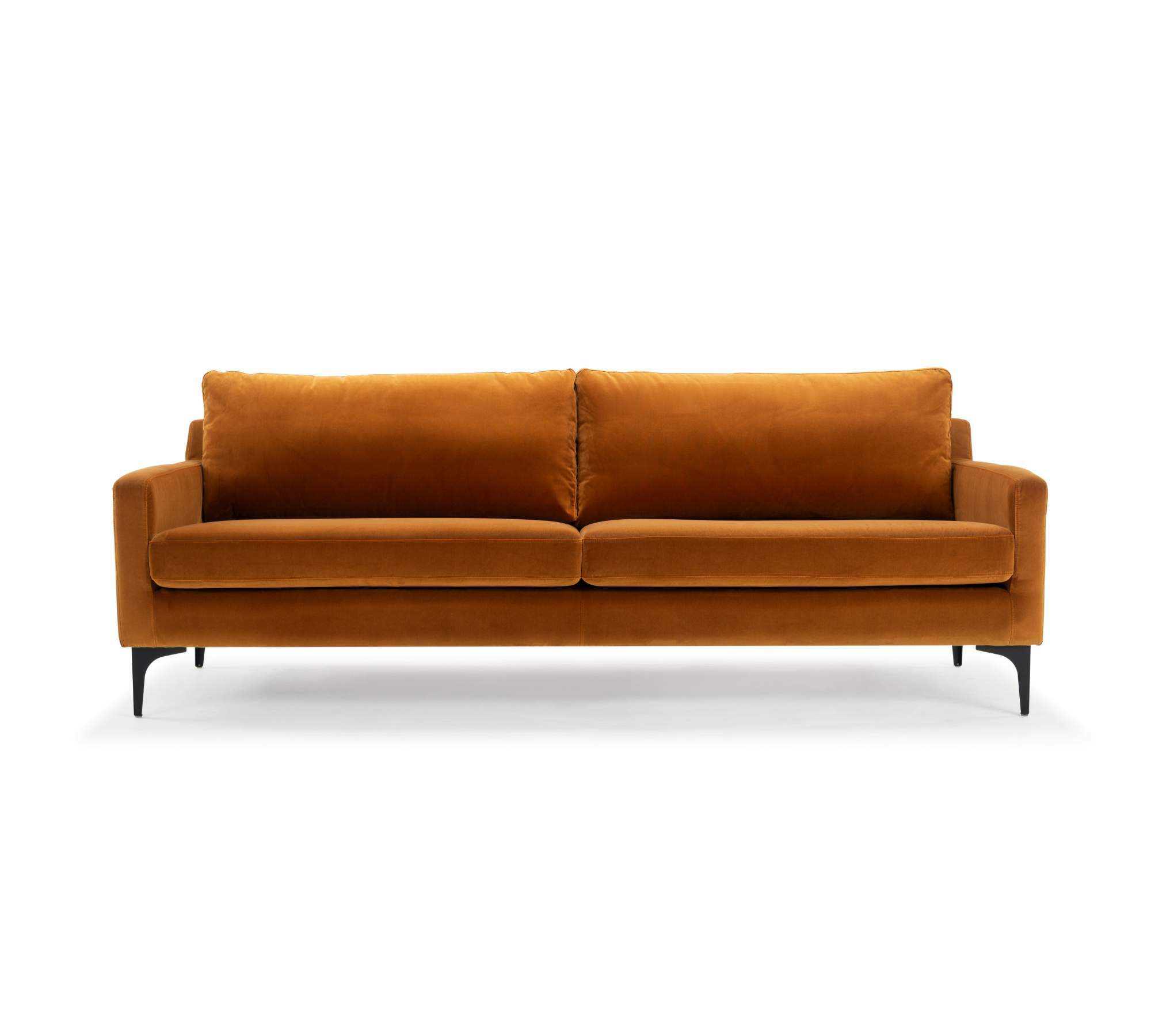 Astha Sofa 3-Sitzer Velours Matt Amber  0
