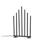 Björnfjället Candle holder Steel Matte Black 1