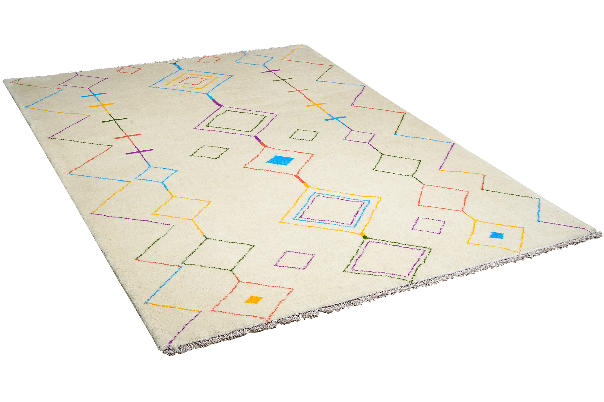 Gabbeh Basi Rug Cream-colored 1