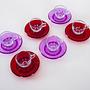 Glass Cup Set Multicolored 1970s 10