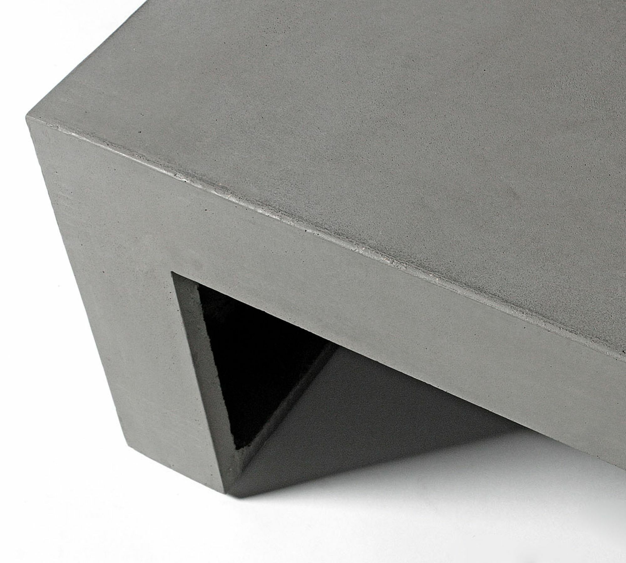 Dawn Beistelltisch Faserbeton Grau 70 cm 2