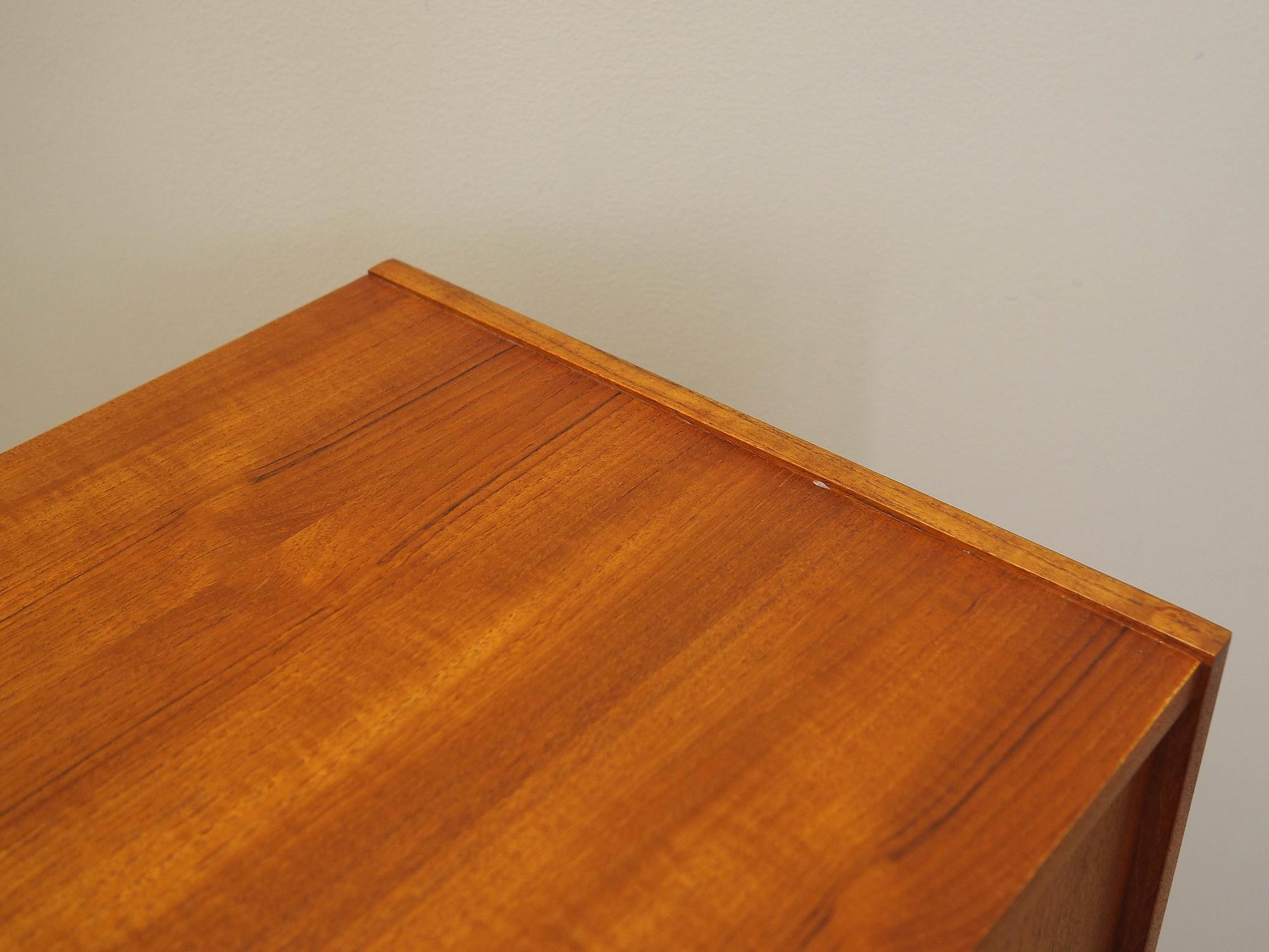 Teak sideboard brown 1970s 9