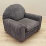 Armchair Velvet Grey 1980s 7