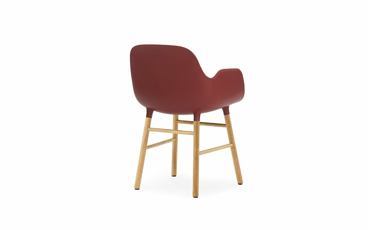 Form Armlehnstuhl Holz Kunststoff Rot 3