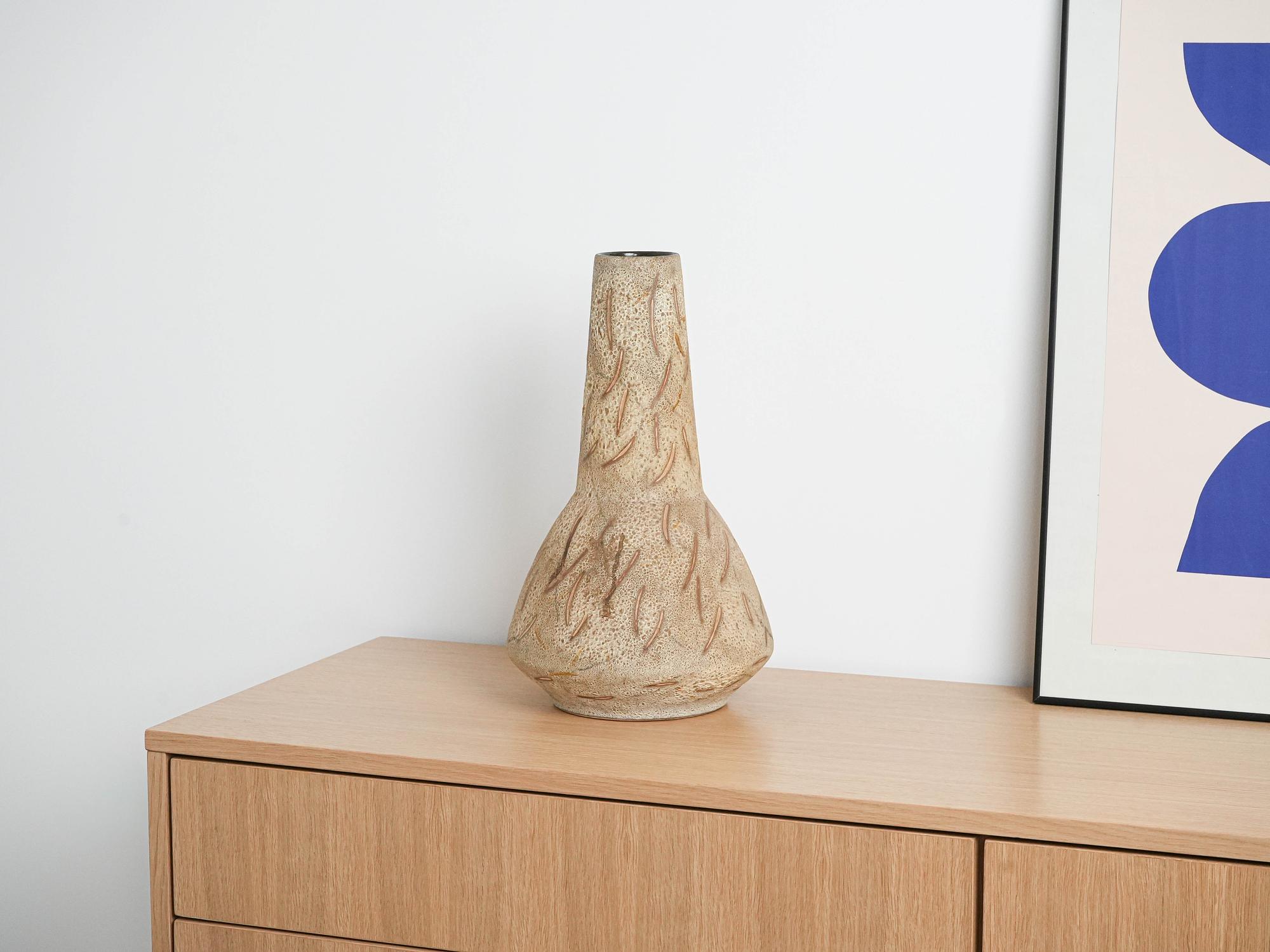 Keramik-Boho-Vase 1960er Jahre 6