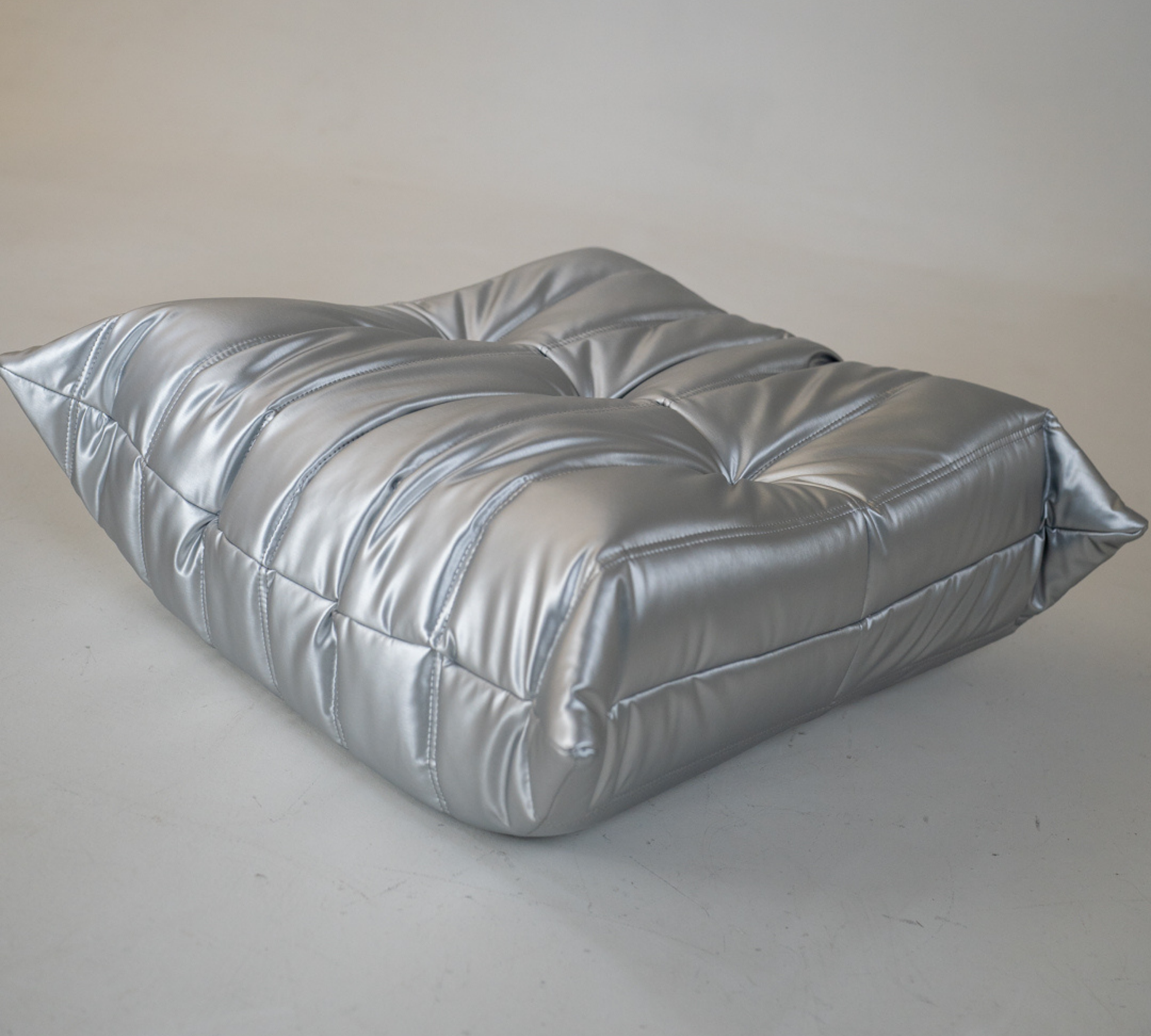 Set Lounge Togo 5 pz. ecopelle grigio spazio 3