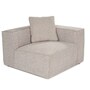 Modulsofa Links 1-Sitzer Leinen Mokka 1