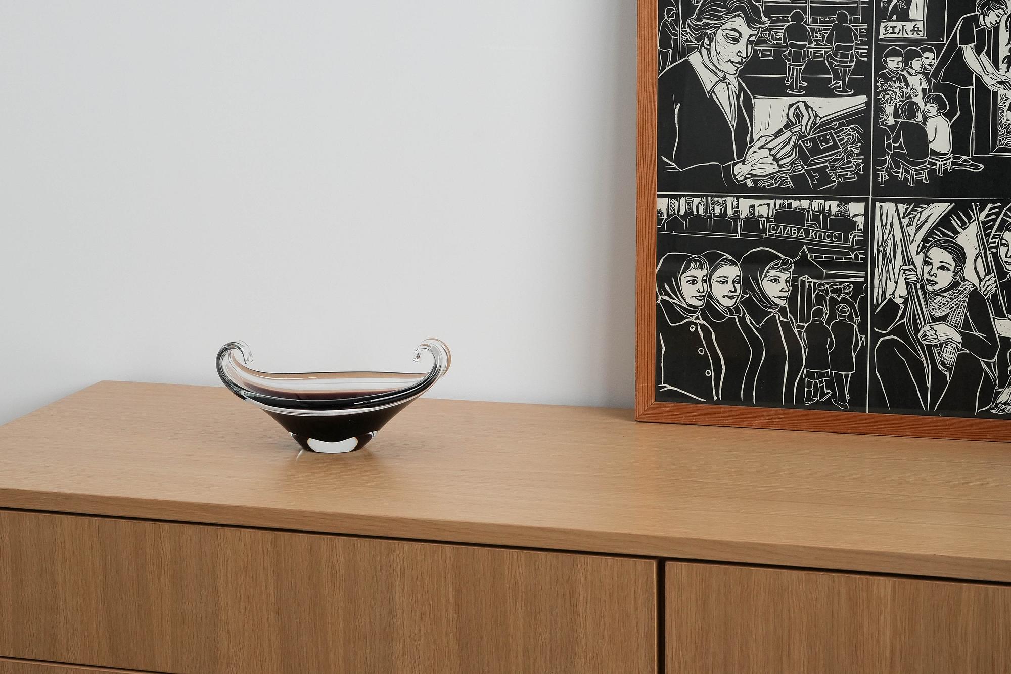 Plate Murano glass 1950s 1