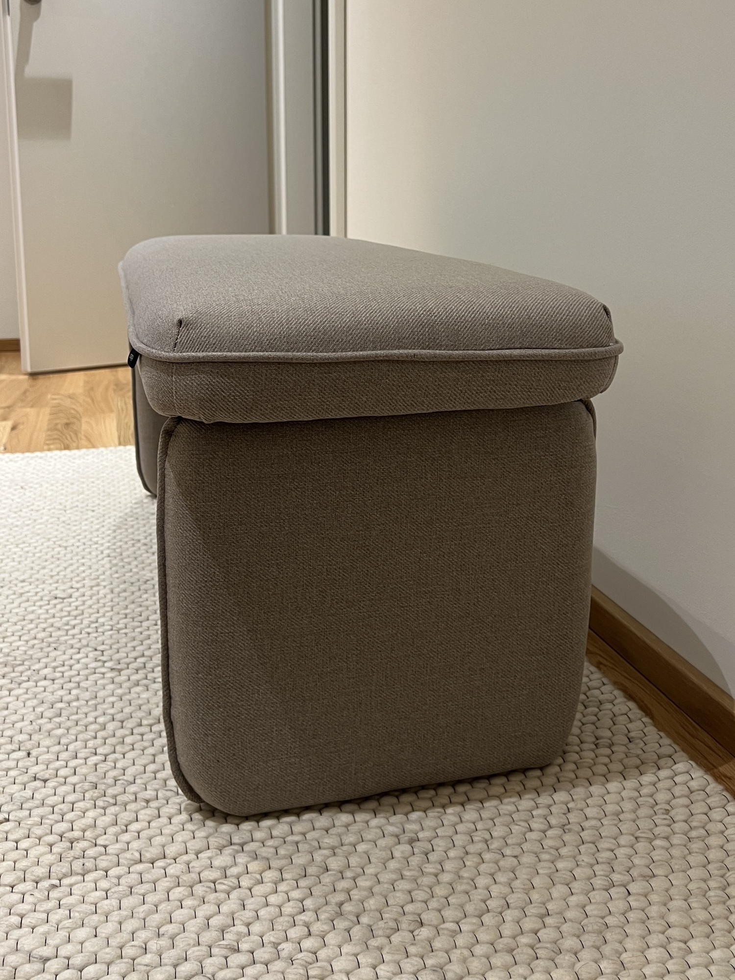 Sitzbank Hübsch Interior Gepolstert Sand 3