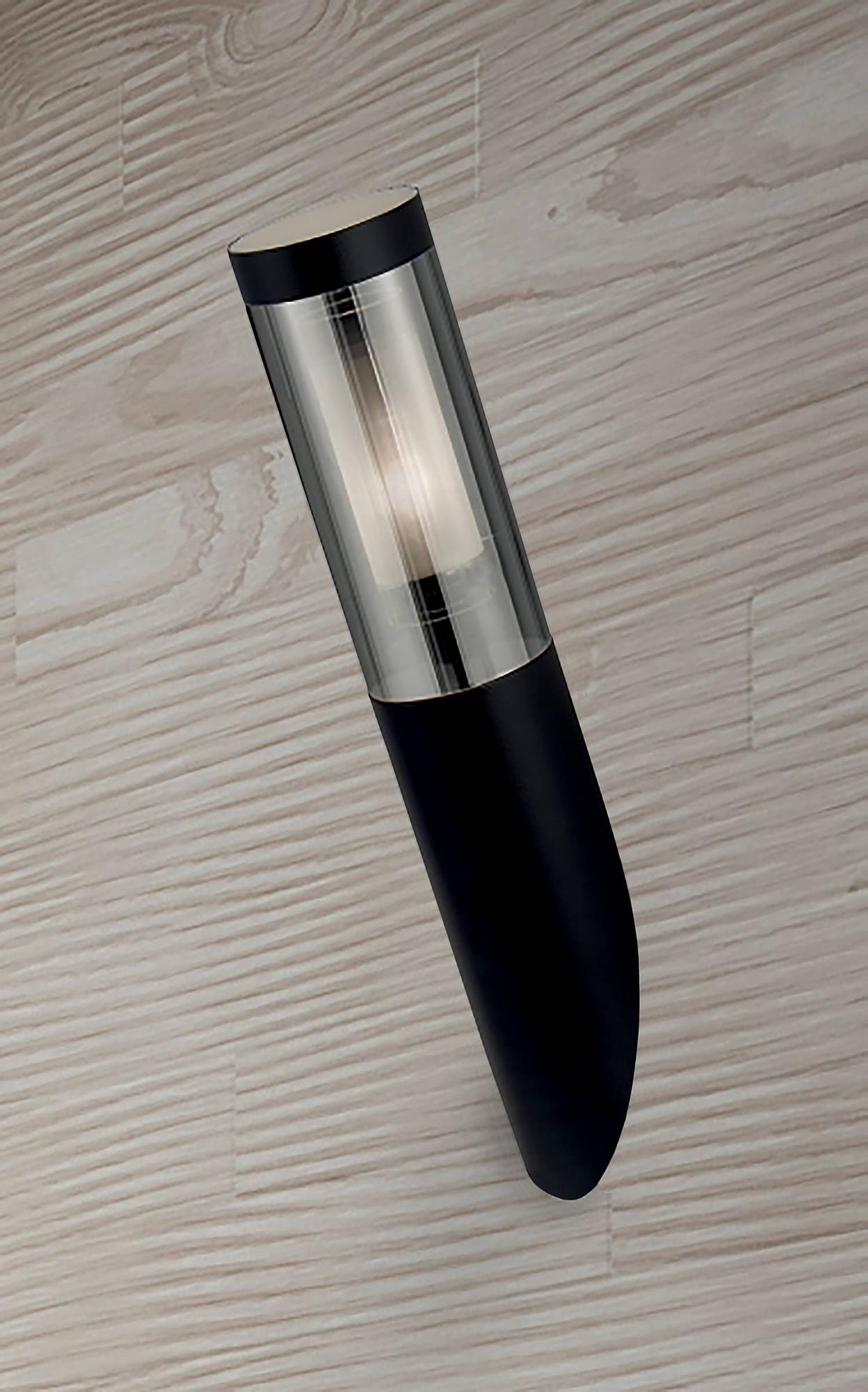 Wall lamp stainless steel black 0