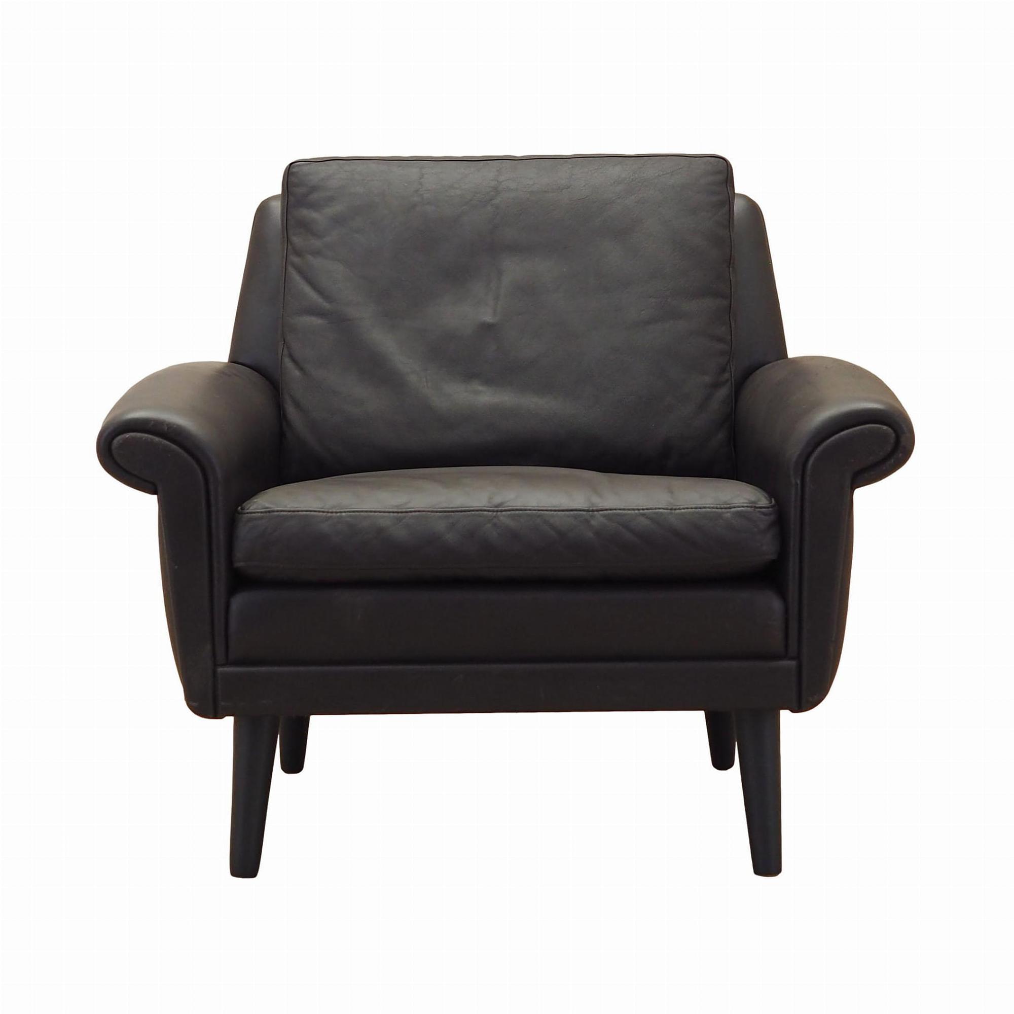 Armchair Leather Brown 1960s 0