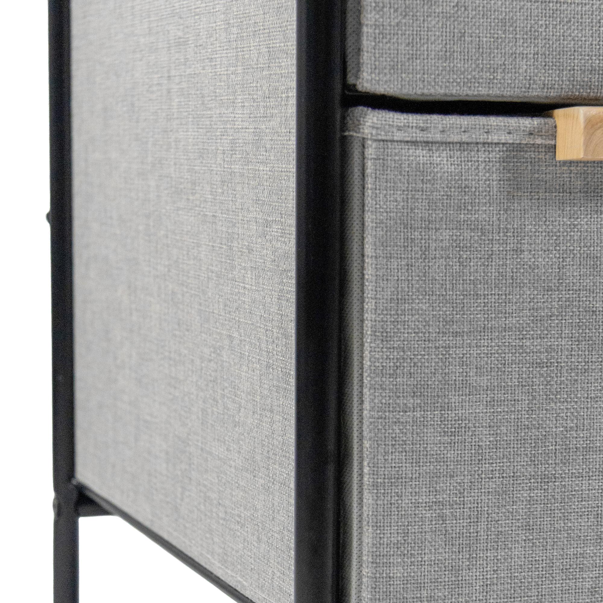 Chest of drawers STUVAR 58x40x79cm 3 drawers taupe hjh LIVING 7