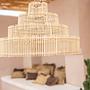 Pendelleuchte M Rattan Natur 4