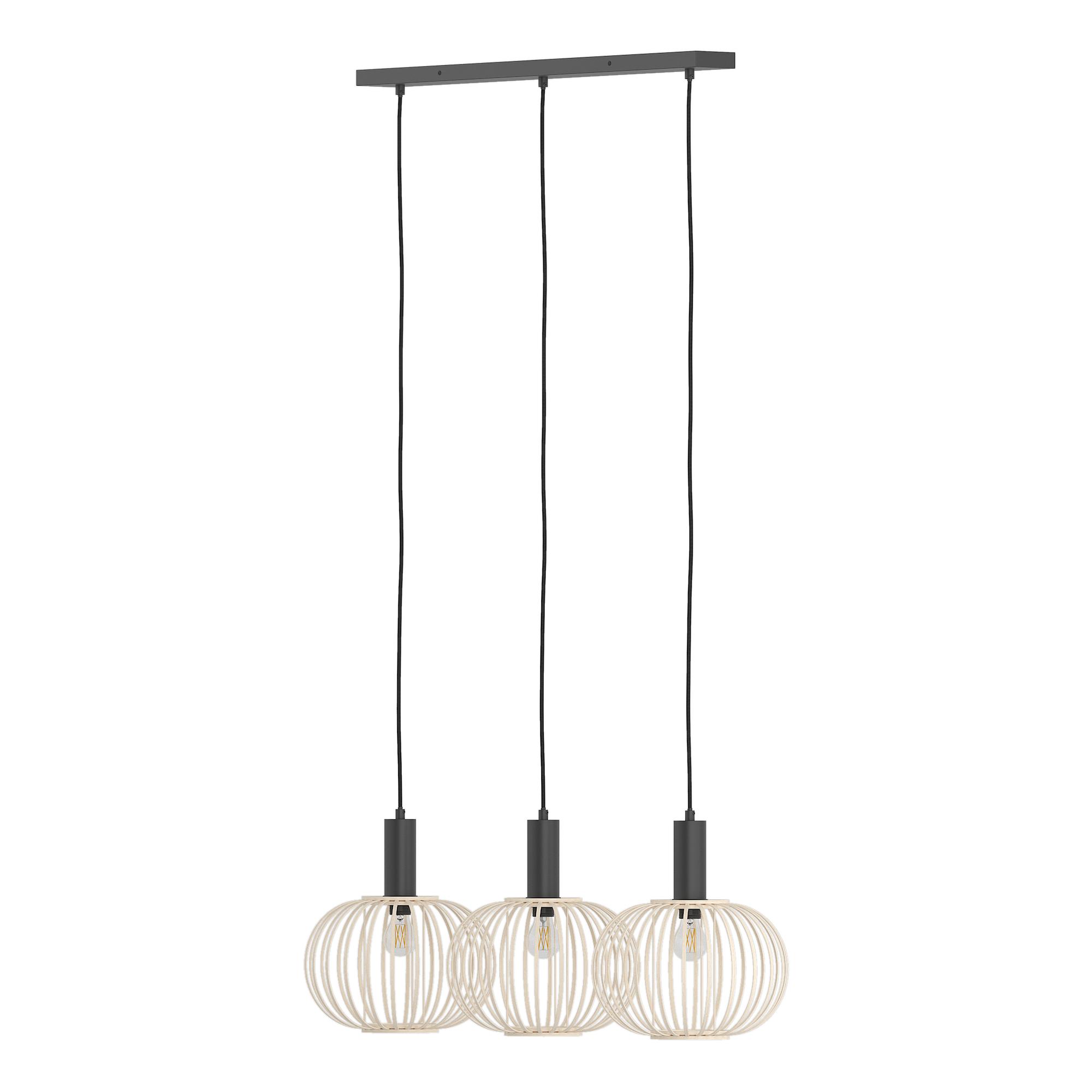 ZESTA Pendant Light 3-Light Bamboo Iron 4