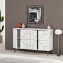 Dune White Chest of Drawers 123cm x 62.4cm 1