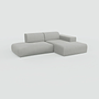 Pyllow Sofa Vegane Wolle Lichtgrau 1