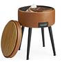 Mangelo Footstool With Storage Cognac Black 4