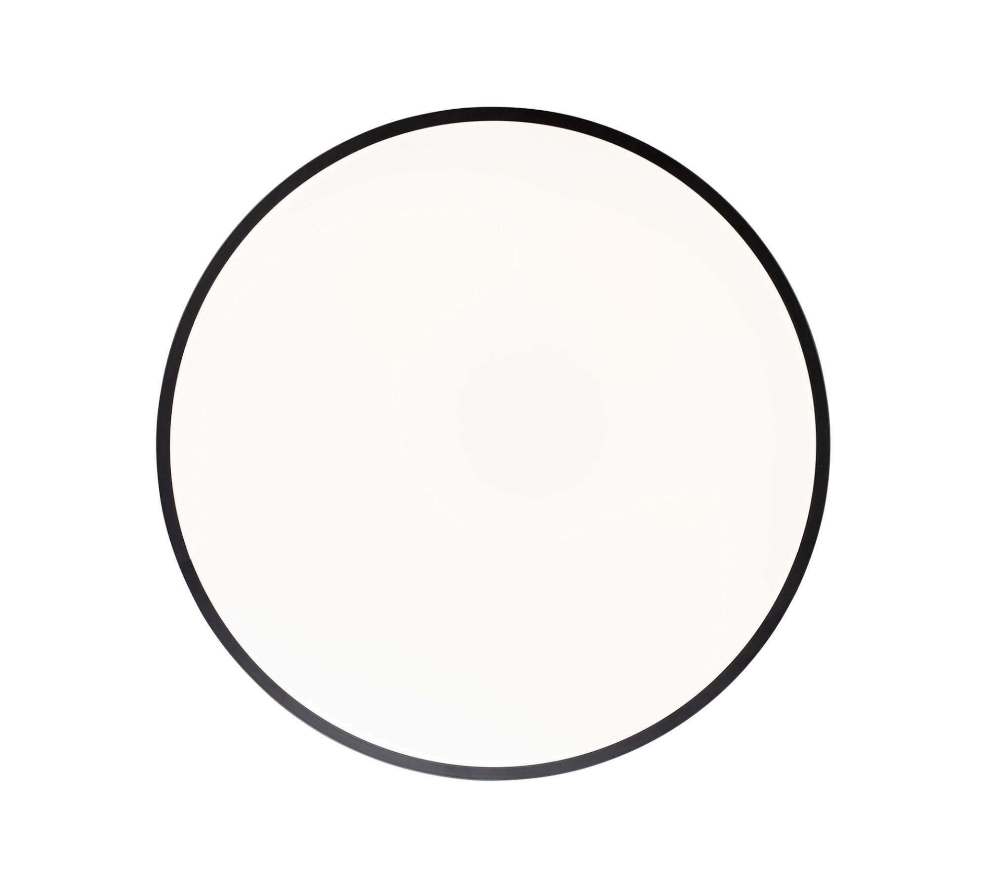 LED Ceiling Light Round Steel Black 4