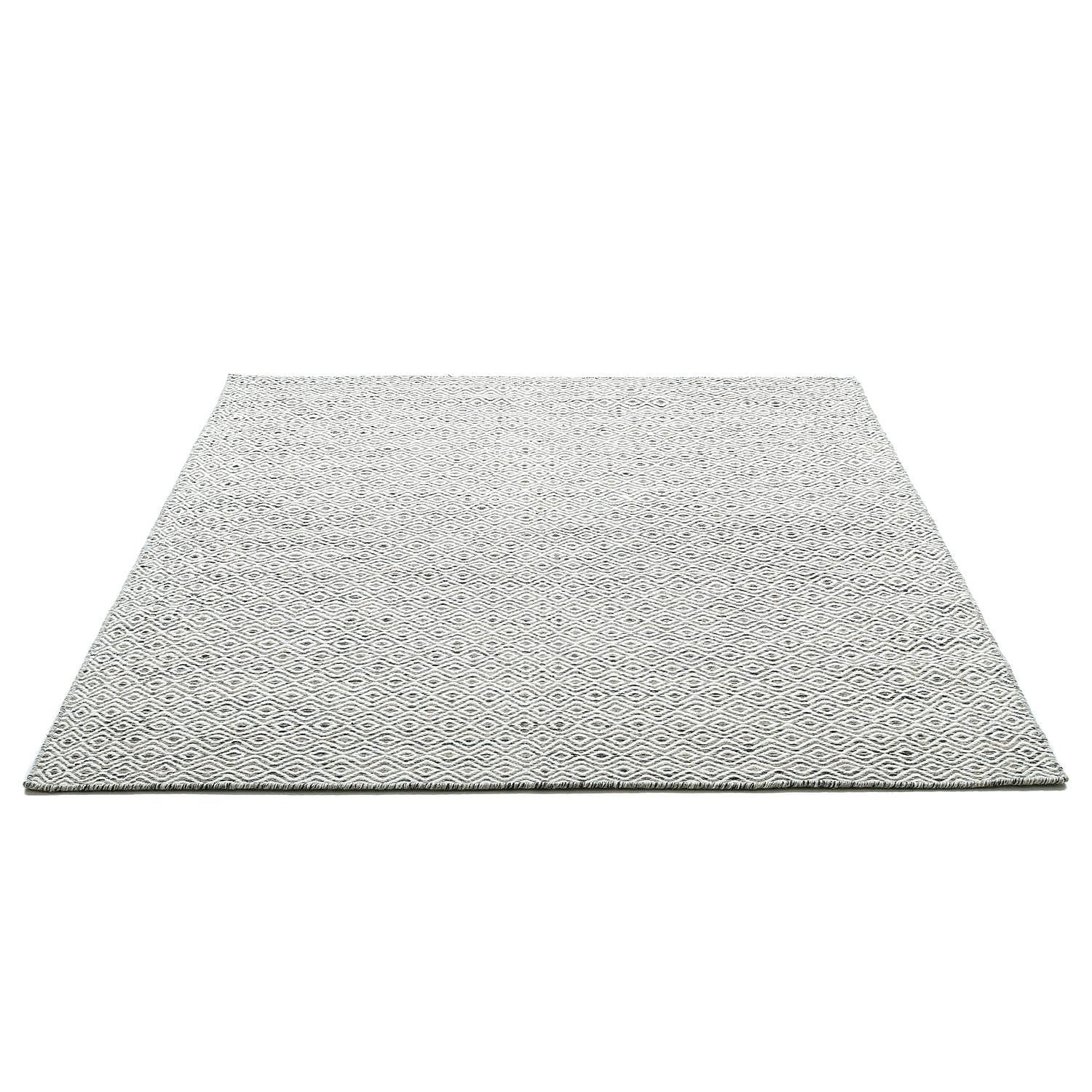Wollteppich Trondheim IV Schurwolle Grau 80 x 150 cm 2
