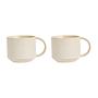 2x Yuka Tasse Keramik Creme 0
