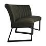Texas Esszimmerbank Leder Metall 1