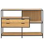 Coogee Shelf with Drawers Teak 114 cm 4