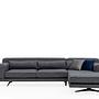 Jivago Ecksofa Rechts Grau 1