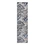 Marbled Runner Navy Blue 80 x 300 cm 1
