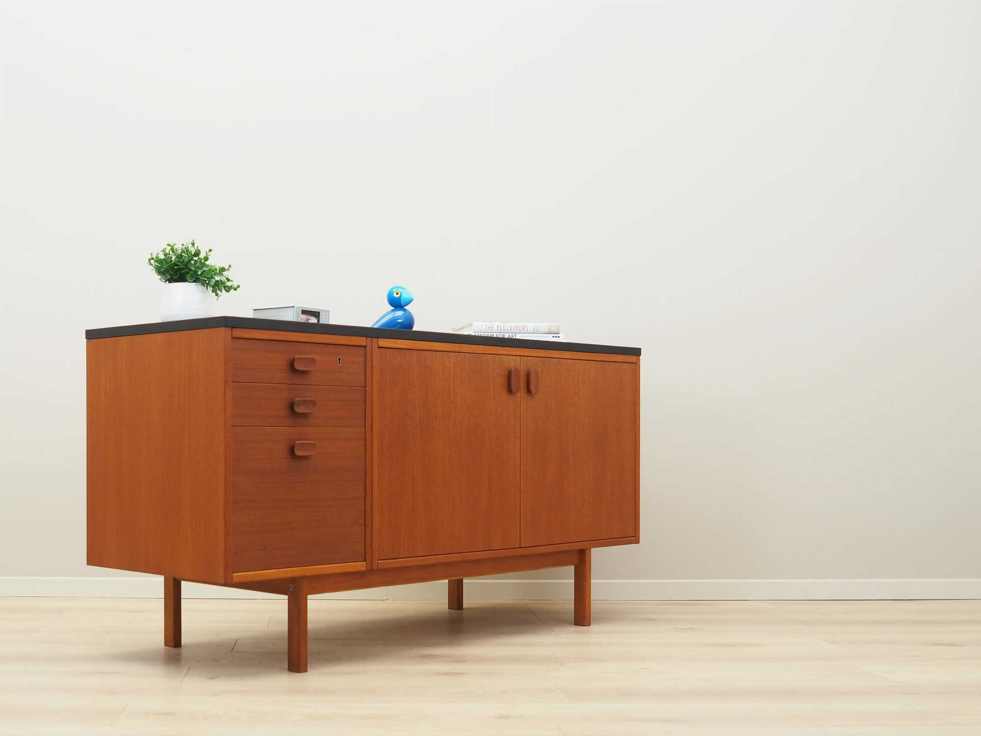 Vintage chest of drawers Teak brown 1960s 5