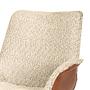 Upholstered Chair Throne White Brown 4