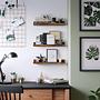 3x Wandboard Cottondale mit Rand Dunkelbraun 3