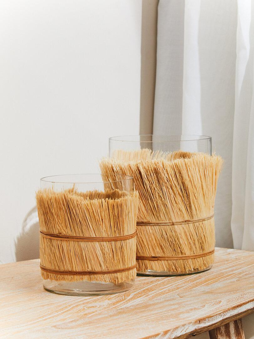 Kuta Medium-sized Candle Holder Beige 3