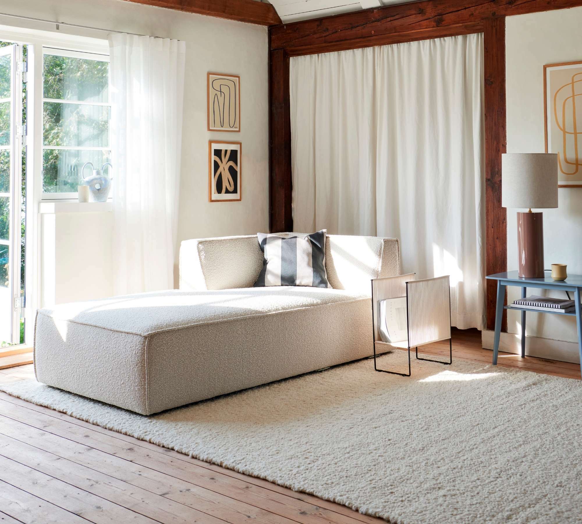 Dane Récamiere Links Bouclé Maya Creme 0