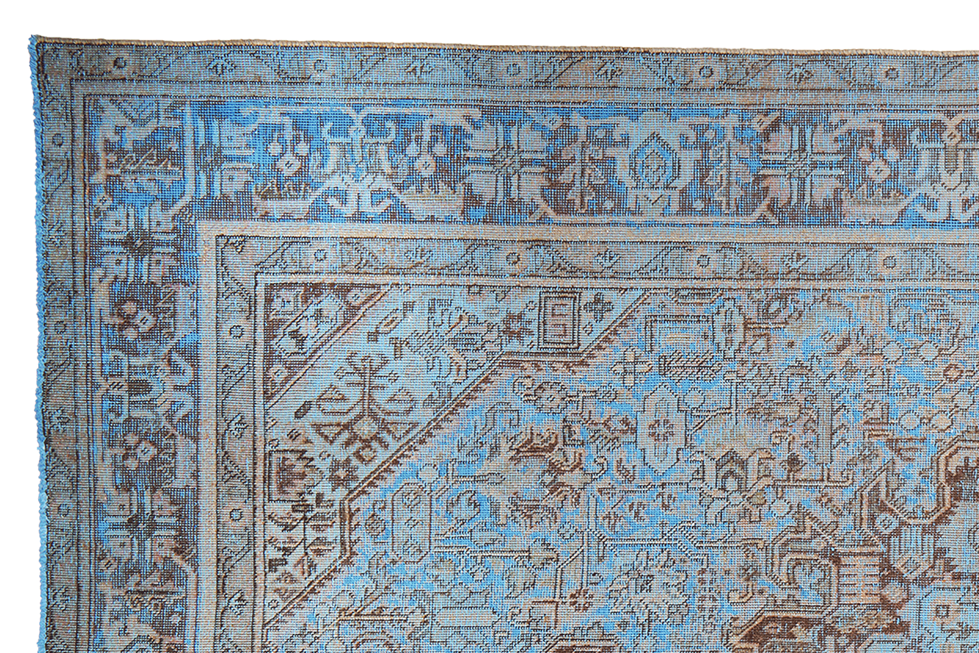 Vintage Teppich Blau 1