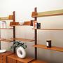 Wall shelf Teak wood 1960s 7