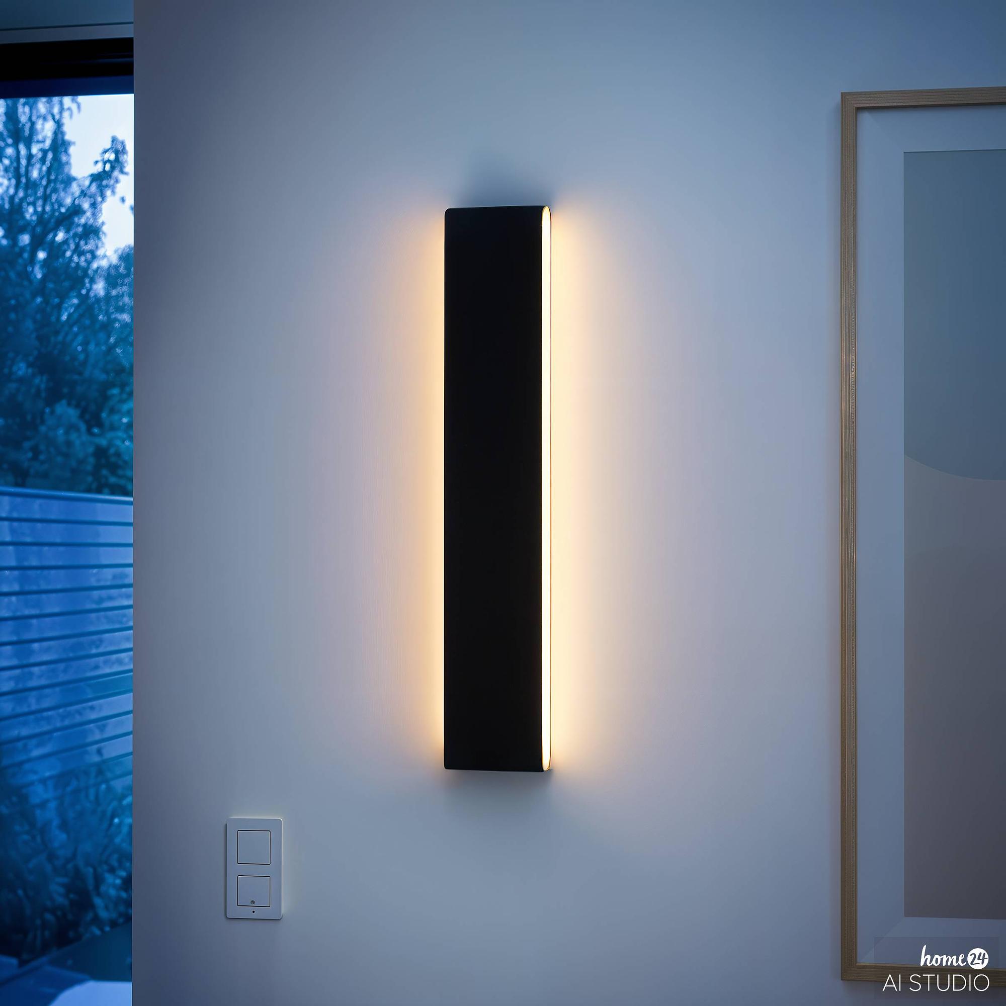 Krim Rechargeable Wall Light Dimmable incl. Remote Control Black 4