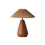 Table lamp Ina Ceramic Brown 35x35x38 cm 1