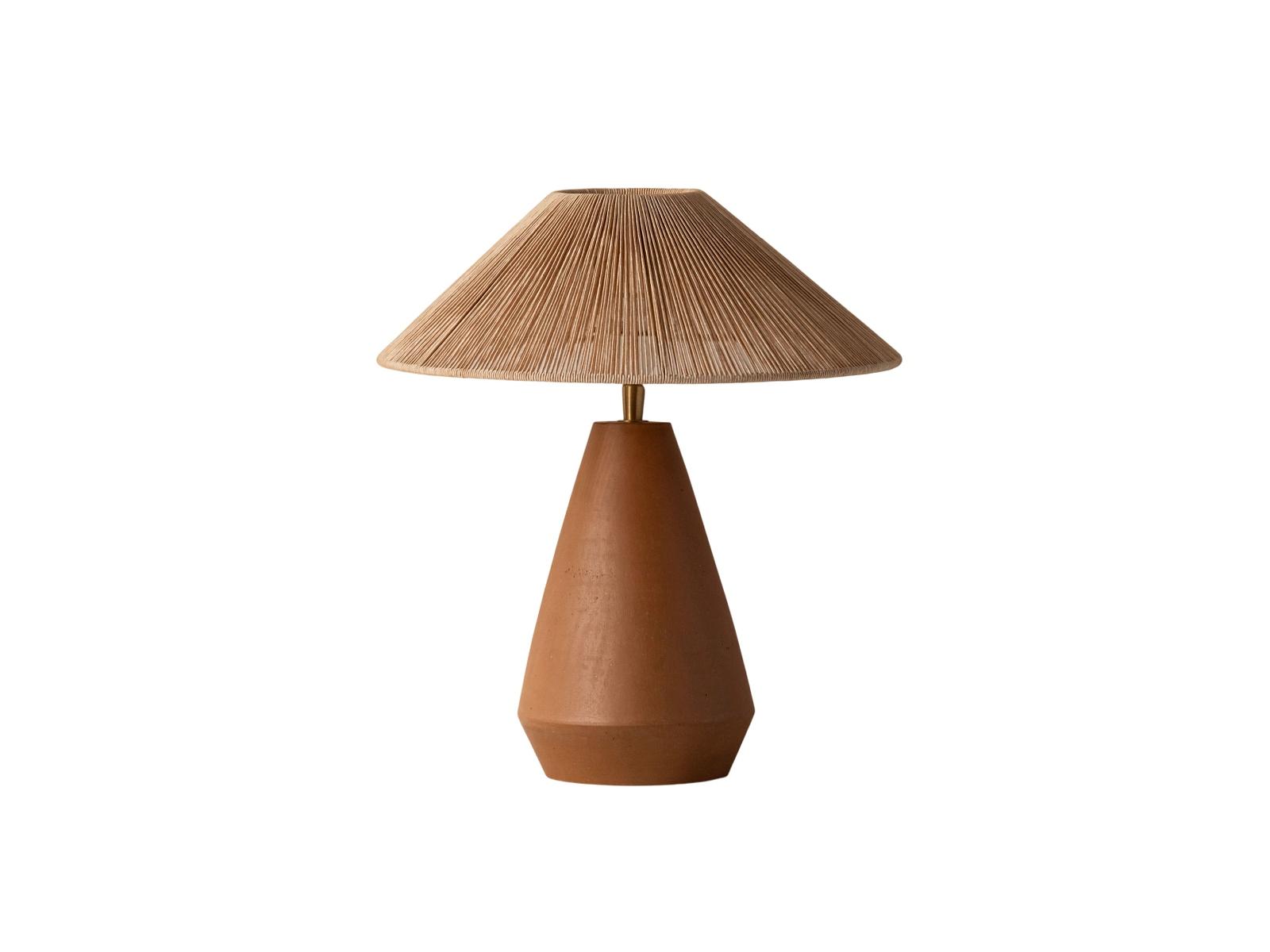 Table lamp Ina Ceramic Brown 35x35x38 cm 1