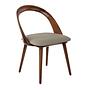 Dining chair faux leather gray 0